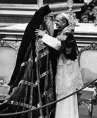 Вселенский Патриарх Афинагор и Папа Римский Павел VI. 26 октября 1967. Рим 