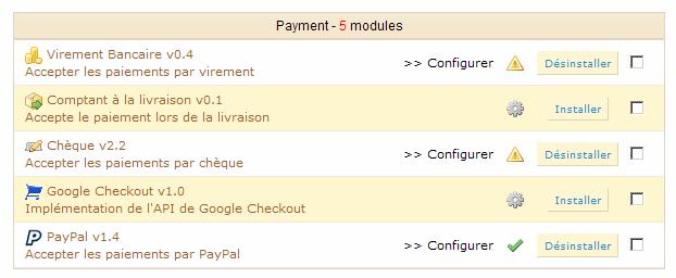Prestashop : Configurer et installer le module PayPal Installer Paypal sur Prestashop
