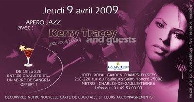Apéro Jazz au Royal Garden Champs Elysées - 9 avril