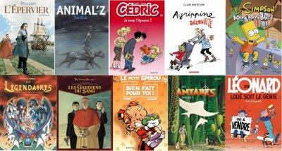 Top Ten des meilleures ventes BD hebdomadaire au 5 avril 2009