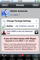 Vos appels gratuits avec Skype en 3G sur iPhone 3G jailbreaké Redneck   buzzmarketing