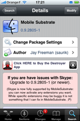 IMG_0047 Vos appels gratuits avec Skype en 3G sur iPhone 3G jailbreaké Redneck buzzmarketing