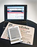 Les Echos e-paper une première mondiale