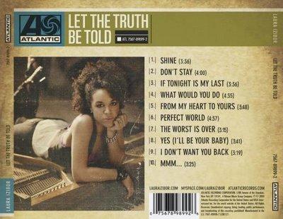 Laura Izibor, Don't Stay + live Taratata + Shine (videos) + visuel et tracklisting de Let The Truth Be Told