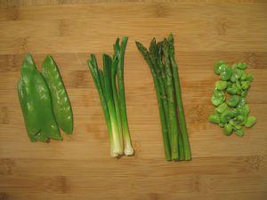 Pavé de mostelle sauté, poêlée de légumes verts croquants et sauce safran... Pav_MostelleSceSafranPo_l_eVerte1