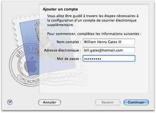 Envoyer et recevoir son courrier Hotmail dans Mail