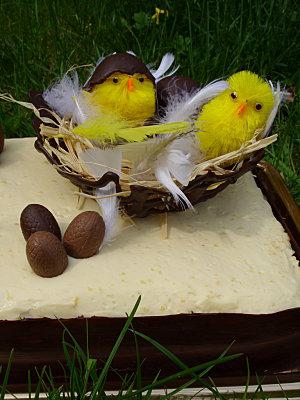 Gâteau de Pâques aux trois chocolats