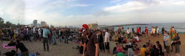 After beach