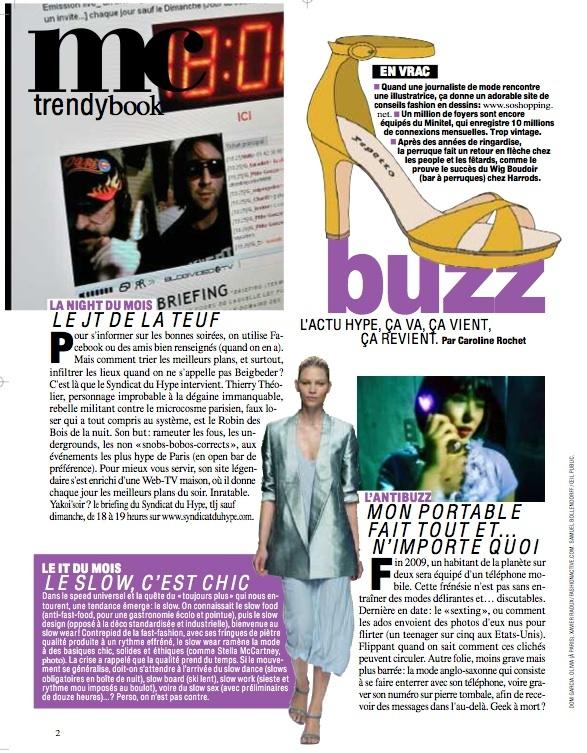 PAGE BUZZ, Marie Claire, V-09