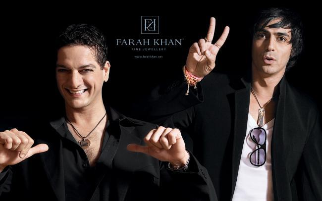 Arjnun, Hrithik. Kunal et Arjun dans la meme pub de bijoux.