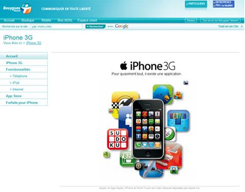 Screenshot Mini Site Iphone