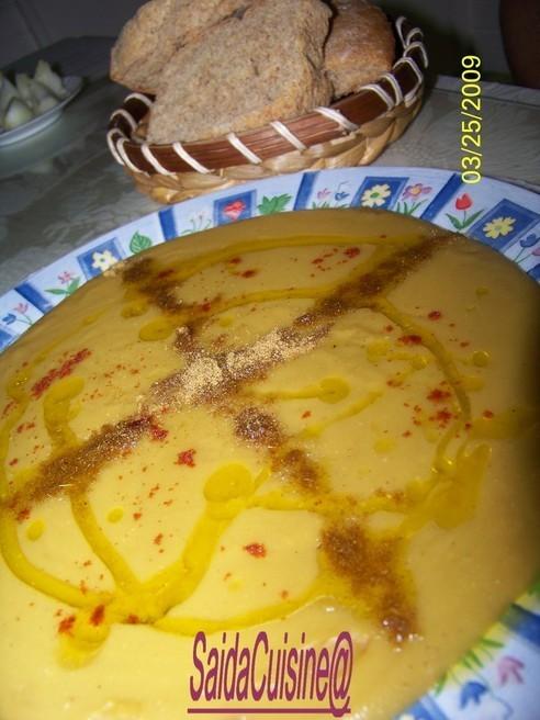 Bissara marocaine ou soupe de pois cassé!