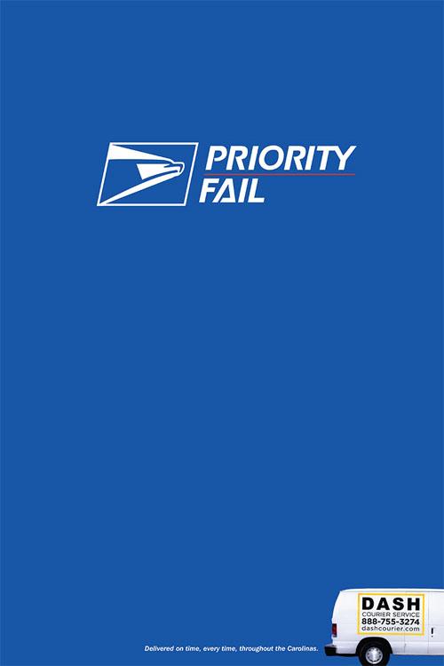 Dash Courier : Priority Fail