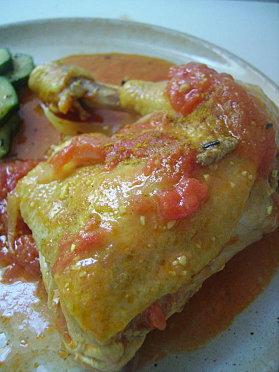 Poulet tomato-curry