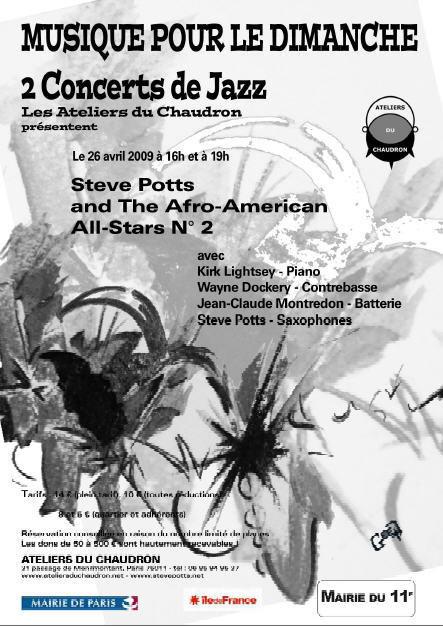 Steve Potts - Afro American All Stars - Black Codes n°2; 26 avril 09