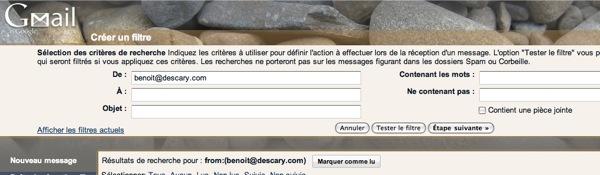 gmail filtres2 Tutoriel GMail: devenez plus productif en activant les boîtes aux lettres multiples