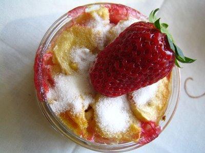 Clafoutis fraises-bananes!!! Clafoutis fraises-bananes!!!