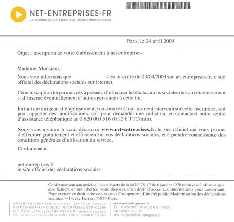 lettre net entreprises