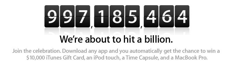AppStore : un milliard de téléchargement !