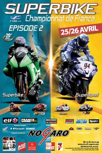 FSBK : Seconde manche du Championnat de France 600 Supersport à Nogaro (Gers)
