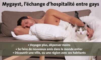 Mygayst, un réseau d'hospitalité gay sur le net Mygayst, un réseau d'hospitalité gay sur le net