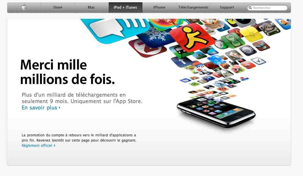 Cliquez sur l'image pour l'agrandir Le milliard est atteint