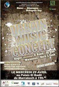 « Urbain Music Concert » au Palais El Badii, le 29 avril 2009