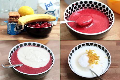 Mixer les fruits & parfumer le yaourt