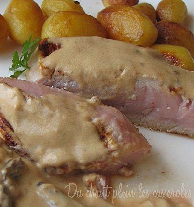 Classiques en famille. Carré de veau aux morilles, pommes grenaille rôties