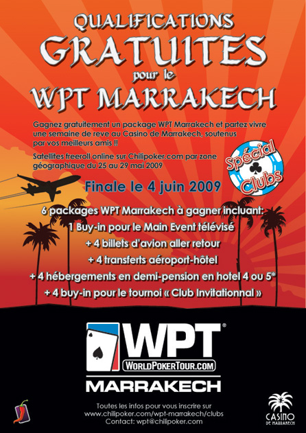 WPT Marrakech online qualifications gratuites