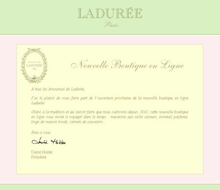 Inspirational Stores - Nouvelle boutique = laduree-boutique.com