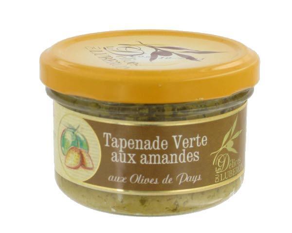 Tapenade verte aux amandes,Délice du Lubéron Tapenade verte aux amandes