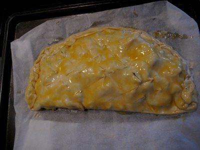 Chausson au bleu de Causse et aux champignons Chausson au bleu de Causse et aux champignons