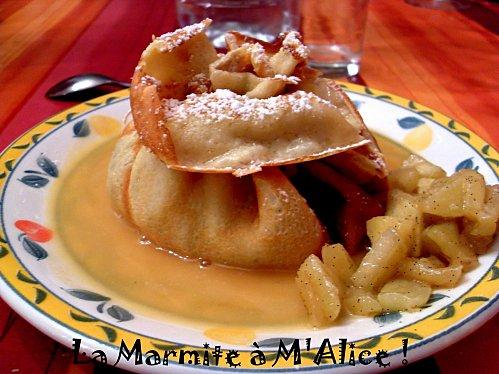 Aumônières de pommes au caramel à la fleur de sel...