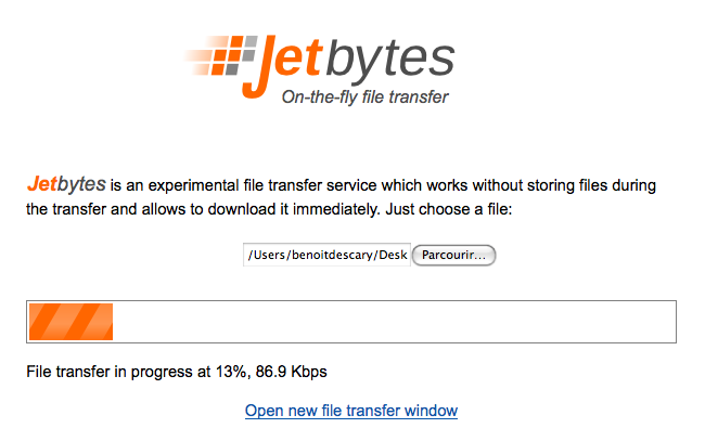 jetbytes Partagez des fichiers en temps réel avec Jetbytes