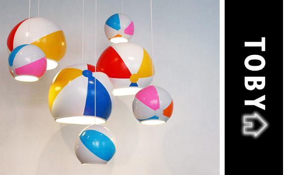 beach-ball TOBY SANDERS // beach ball lamps