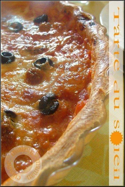 Un avant goût de l'été...tarte aux tomates, mozzarella & olives noires