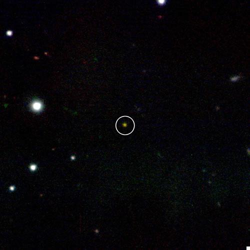 GRB 090423 photographié en infrarouge par le télescope Gemini