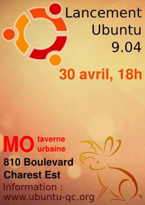 Party de lancement d'Ubuntu 9.04 Jaunty Jackalope à Québec