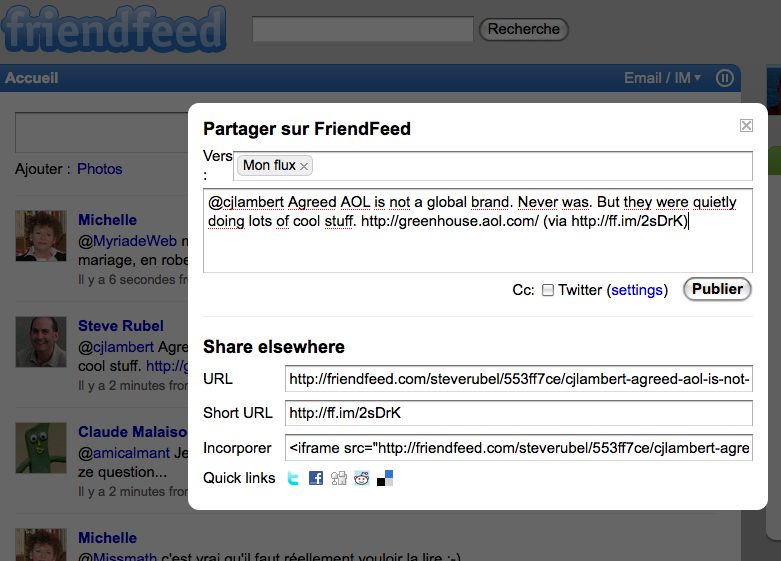 friendfeed share Le nouveau FriendFeed est officiellement lancé