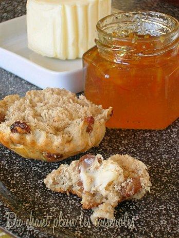 Des scones qui restent moelleux, d'après Rose Bakery ; et des mini-puddings pour recycler les restes