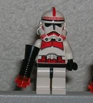 LEGO CLONE-TROOPERS Rouge AVEC ARME Episode III