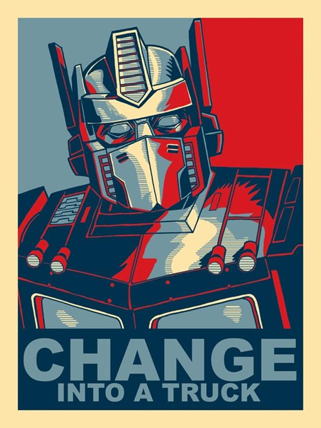 Transformers : le poster robObama !