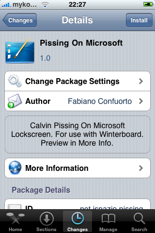 Thèmes - LockScreen “Pissing on Microsoft” Thèmes - LockScreen “Pissing on Microsoft”