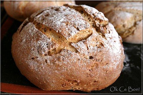 Pain aux céréales et aux noisettes