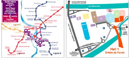 Accès route et Métro pour se rendre au Salon de lemploi Accès route et Métro pour se rendre au Salon de lemploi