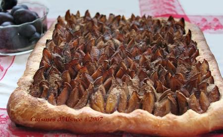 Recette d'Alsace: Tarte briochée aux quetsches (Hefe gwetsche tart) TarteQuetsches