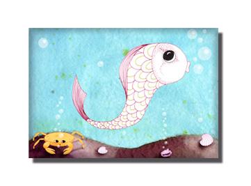 Sous mon bateau par Marie Cornette magnets