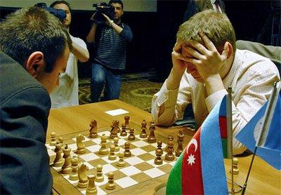 La seule partie décisive de la première ronde: Shakhriyar Mamedyarov 1-0 Alexei Shirov - photo ChessBase