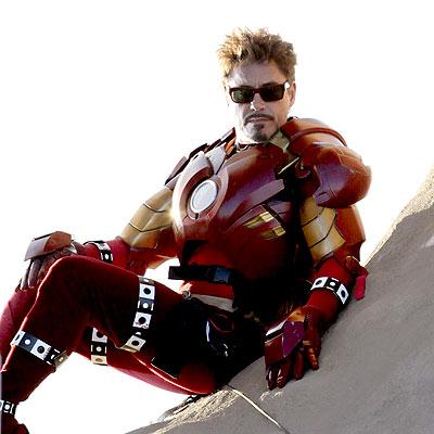 Iron-man 2 sur le plateau du tournage du film Iron-man 2